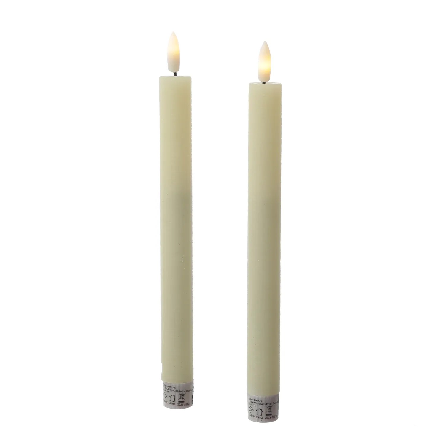 Marelida LED Stabkerzen Echtwachs Rustik Optik 24 cm Creme 2 Stk. kaufen bei OBI