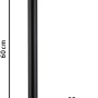 Paulmann LED-Wegeleuchte Plate Plug & Shine, anthrazit, 60cm hoch. Ideal für Gartenwege.