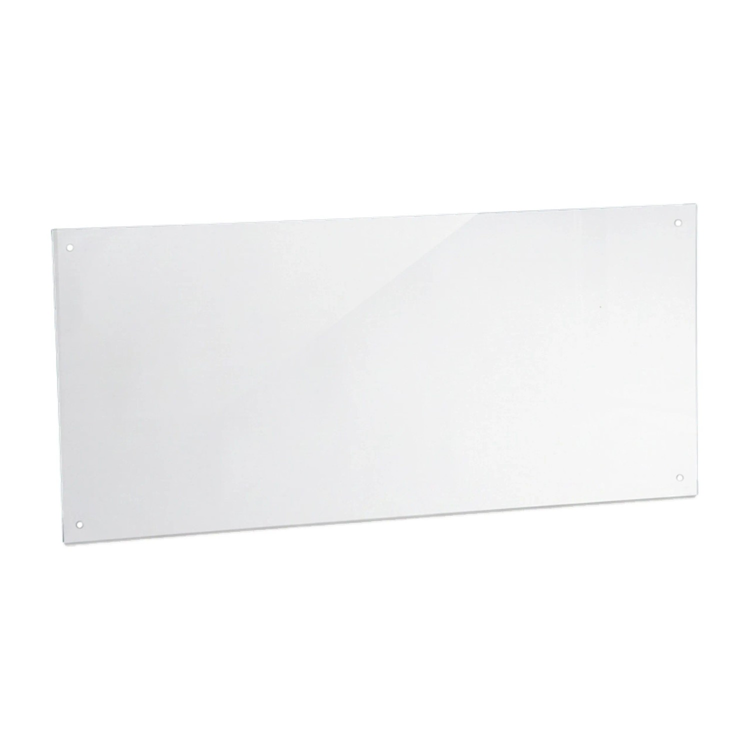 Relaxdays Spritzschutz Sicherheitsglas Transparent Bruchsicher 90 cm x 40 cm