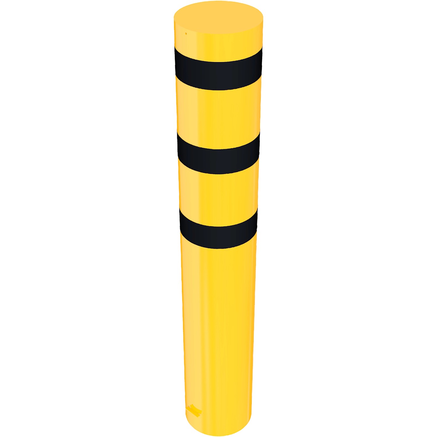 Schake Stahlrohrpoller Einbetonieren Ø 323 mm x 2.000 mm Gelb-Schwarz