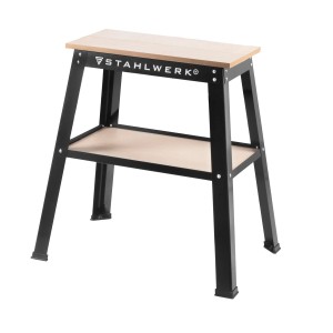 STAHLWERK Maschinenständer Universal, 225 kg Tragkraft, mit Ablagefach. Ideal für Werkstatt.