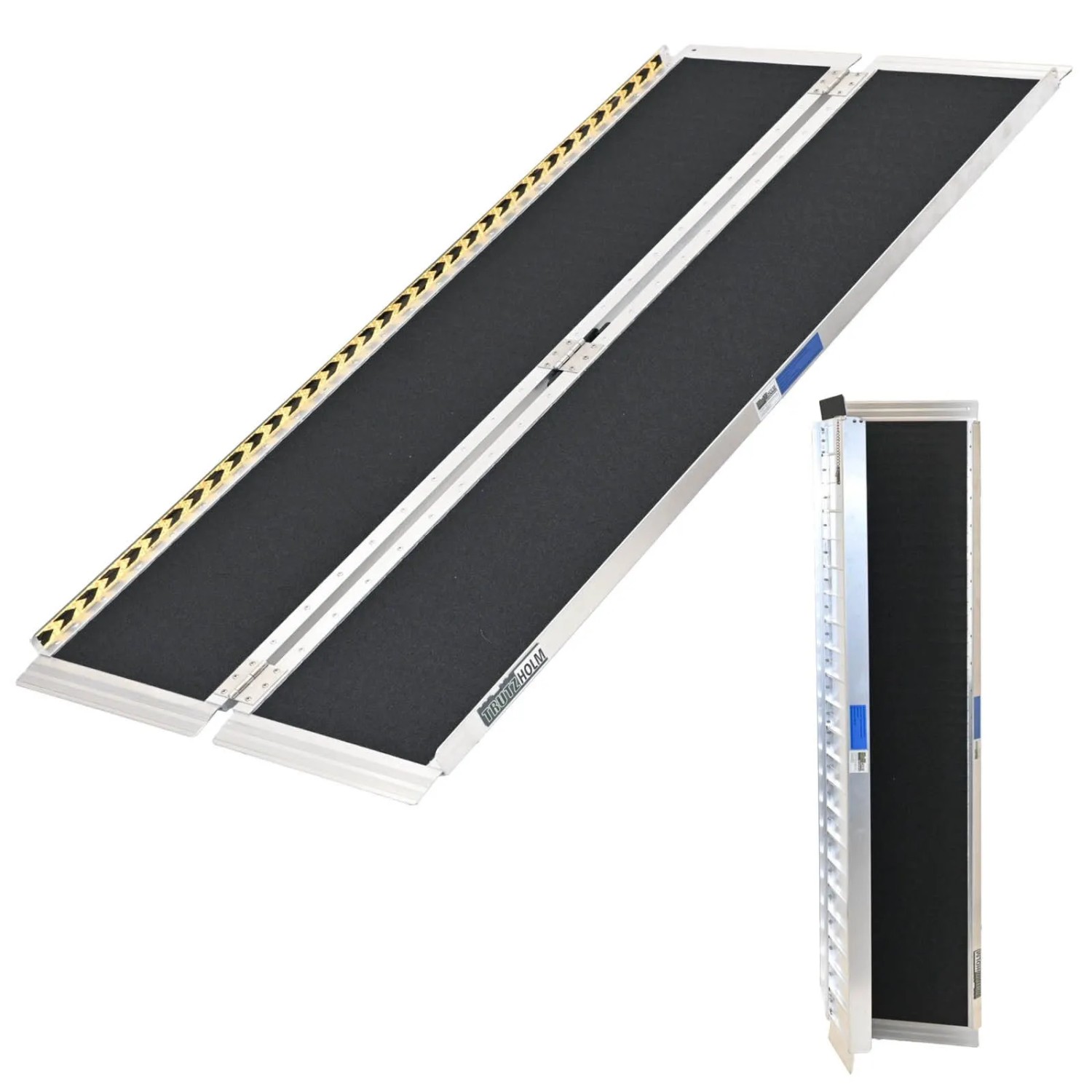 TRUTZHOLM Rollstuhlrampe Klappbar 184 cm Traglast 272 kg Alu Grau Schwarz B günstig online kaufen