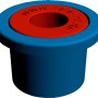 baliv WC-Sitz-Stopp 2er-Set, Zubehör für Toilettensitze, rote und blaue Hülse