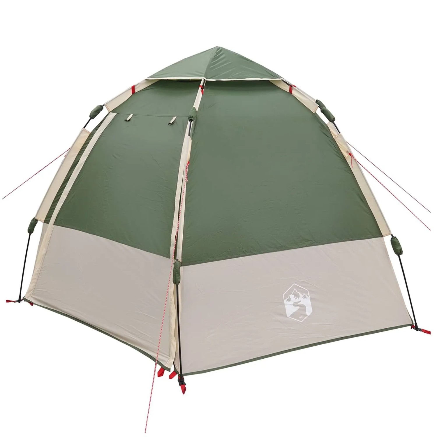 vidaXL Schnellmontagezelt mit Regenhaube für 4 Personen mit Dach Grün 42008396