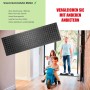 Dunkelgraue BigDean Gummi Stufenmatte mit strukturierter Oberfläche. Anti-Rutsch-Schutz für Treppen im Innen- & Außenbereich.