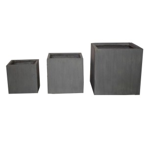 Jet-Line Blumenkübel Themse 3er Set Cubes in Betonoptik, verschiedene Größen.