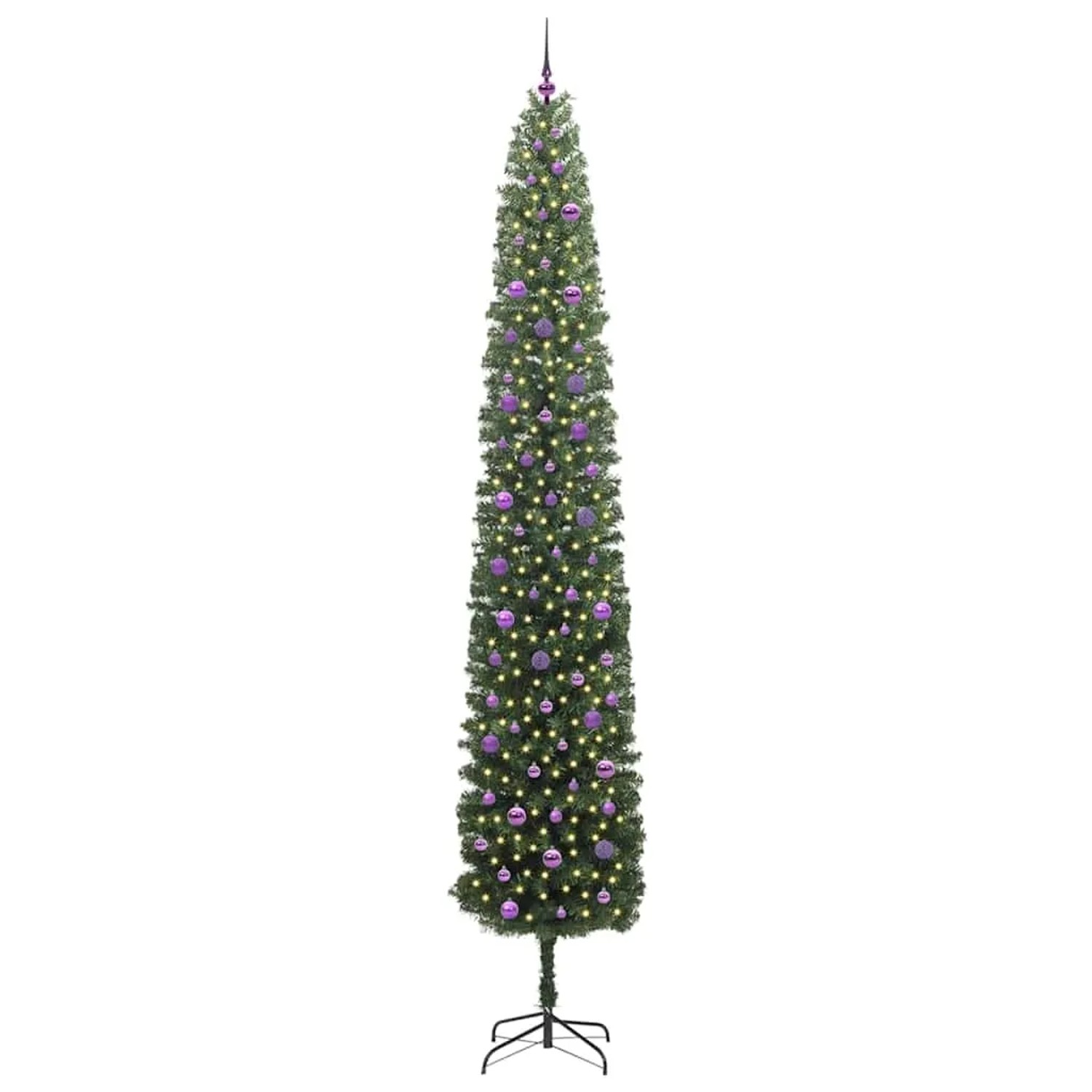 vidaXL Künstlicher Weihnachtsbaum mit 300 LEDs mit Ständer Grün 300 cm 3394993