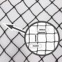 Aquagart Teichnetz 4m x 10m Schwarz Fischteichnetz Laubnetz Netz Vogelschutznetz Robust_3