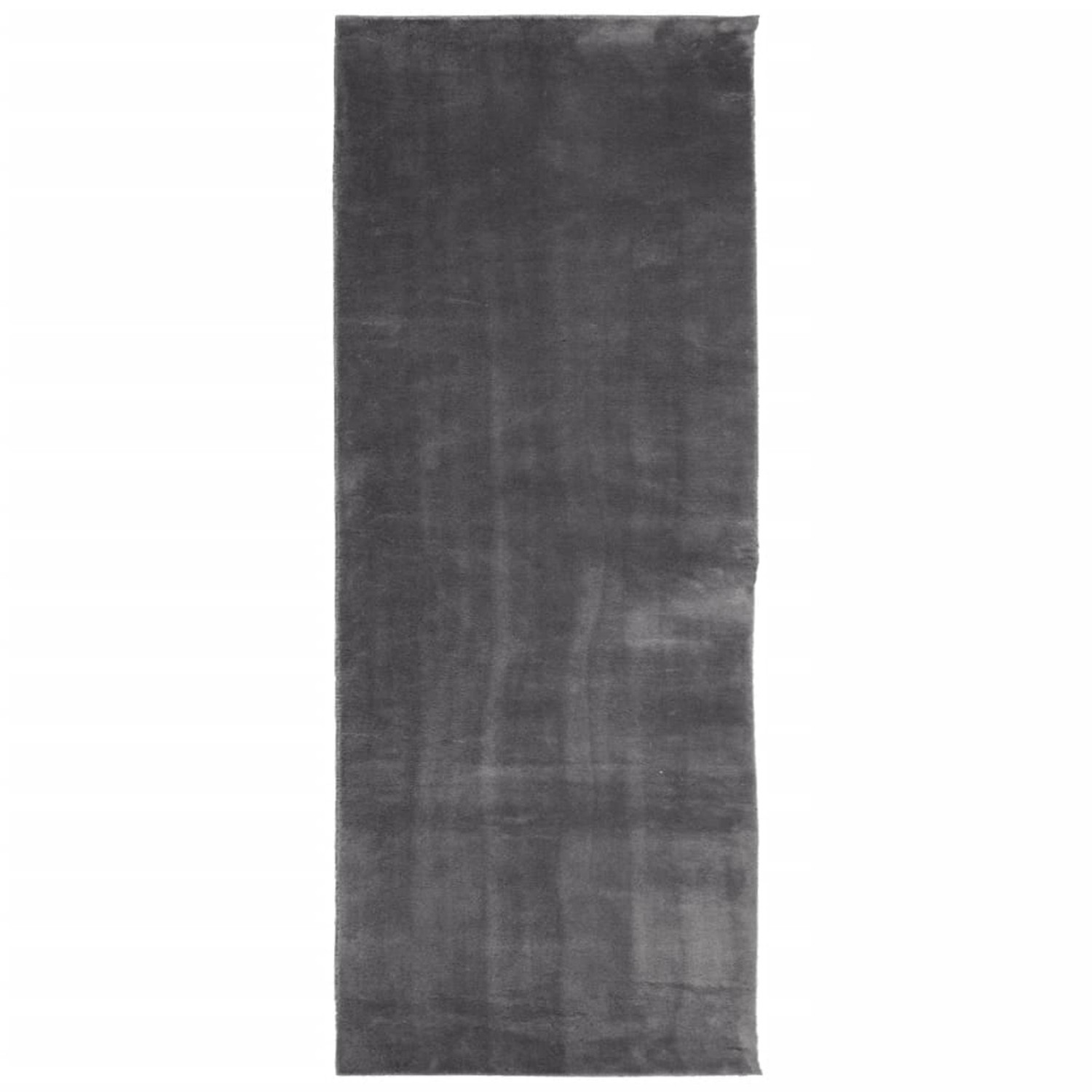 vidaXL Teppich Huarte Kurzflor Weich Und Waschbar Anthrazit 80x200 Cm 19323 günstig online kaufen