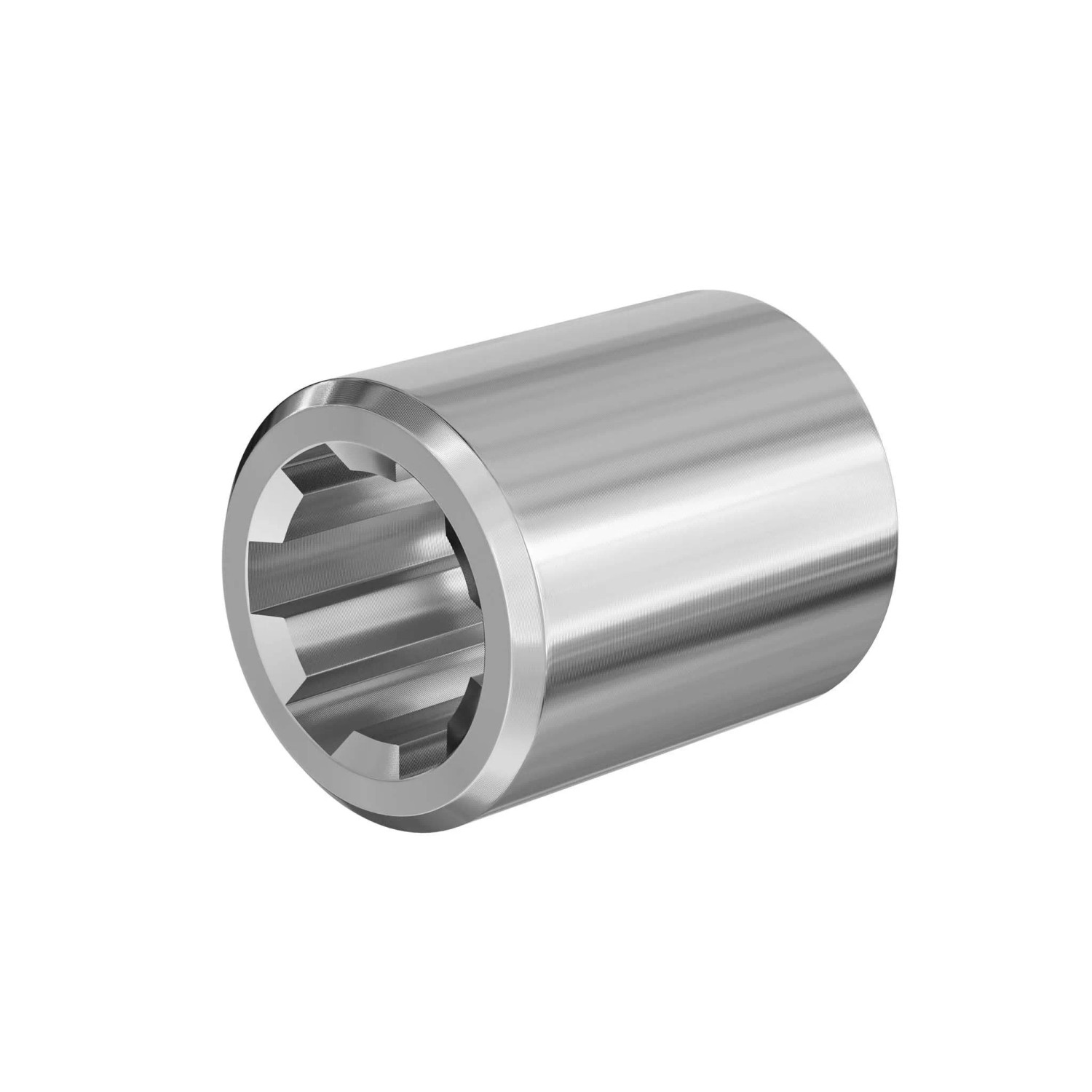 Wiltec Zapfwellen Buchse B-Typ 65Mm Für Vielkeilwelle Pto-Shaft 1 3/8 Zoll Z6 6 Nut Traktor