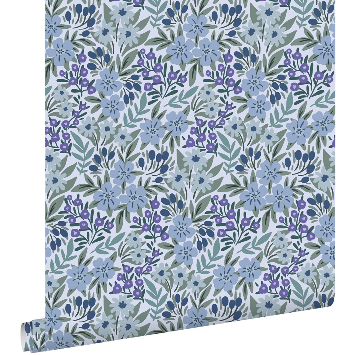 ESTAhome Tapete Blumen Blau 50 X 900 Cm 131447 günstig online kaufen