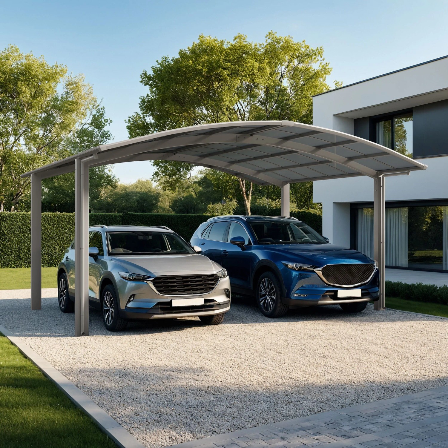 Ximax Carport Portoforte-60 M-Ausführung Edelstahl-Look günstig online kaufen