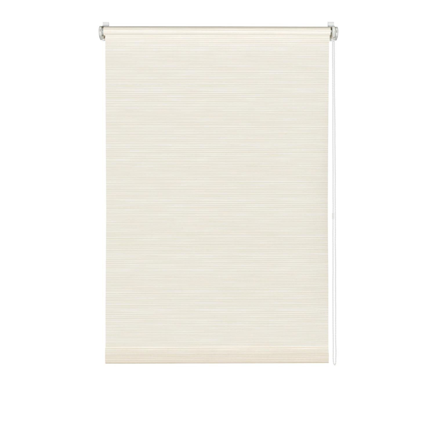 Gardinia EasyFix Rollo Dekor Streifen 75 cm x 150 cm Weiß-Beige