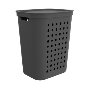 Rotho Wäschesammler Jona 55 l Anthrazit