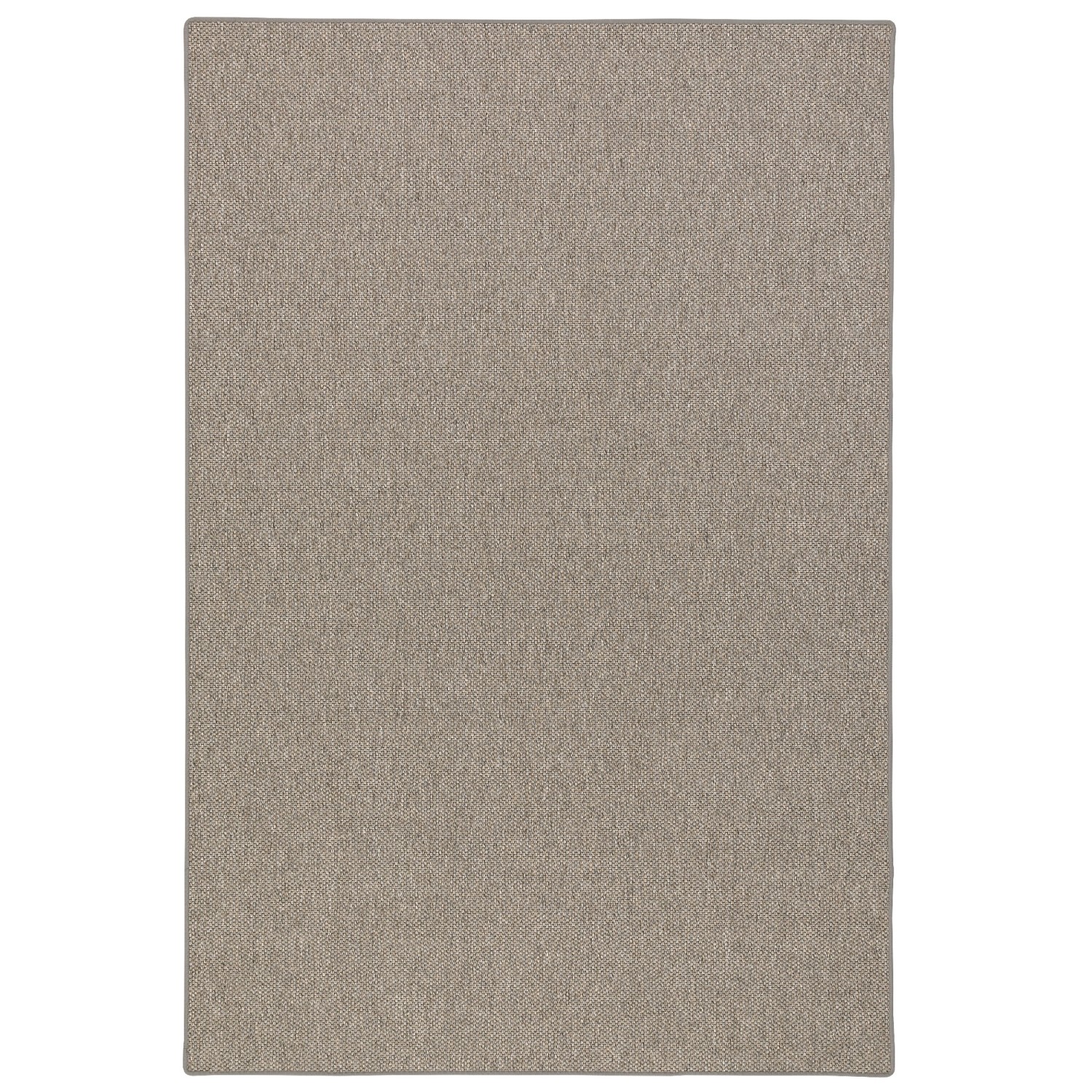 Flachgewebe Teppich Bentzon in Grau-Blau, 200x200cm, schlichtes Design.