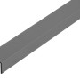 Alberts Winkelprofil aus Aluminium, anthrazitfarben, 14,5x11,5x1000 mm.