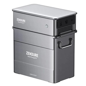 Zendure Ace 1500 SolarFlow Powerstation: Silberfarbene, stapelbare Powerstation für Stromversorgung.