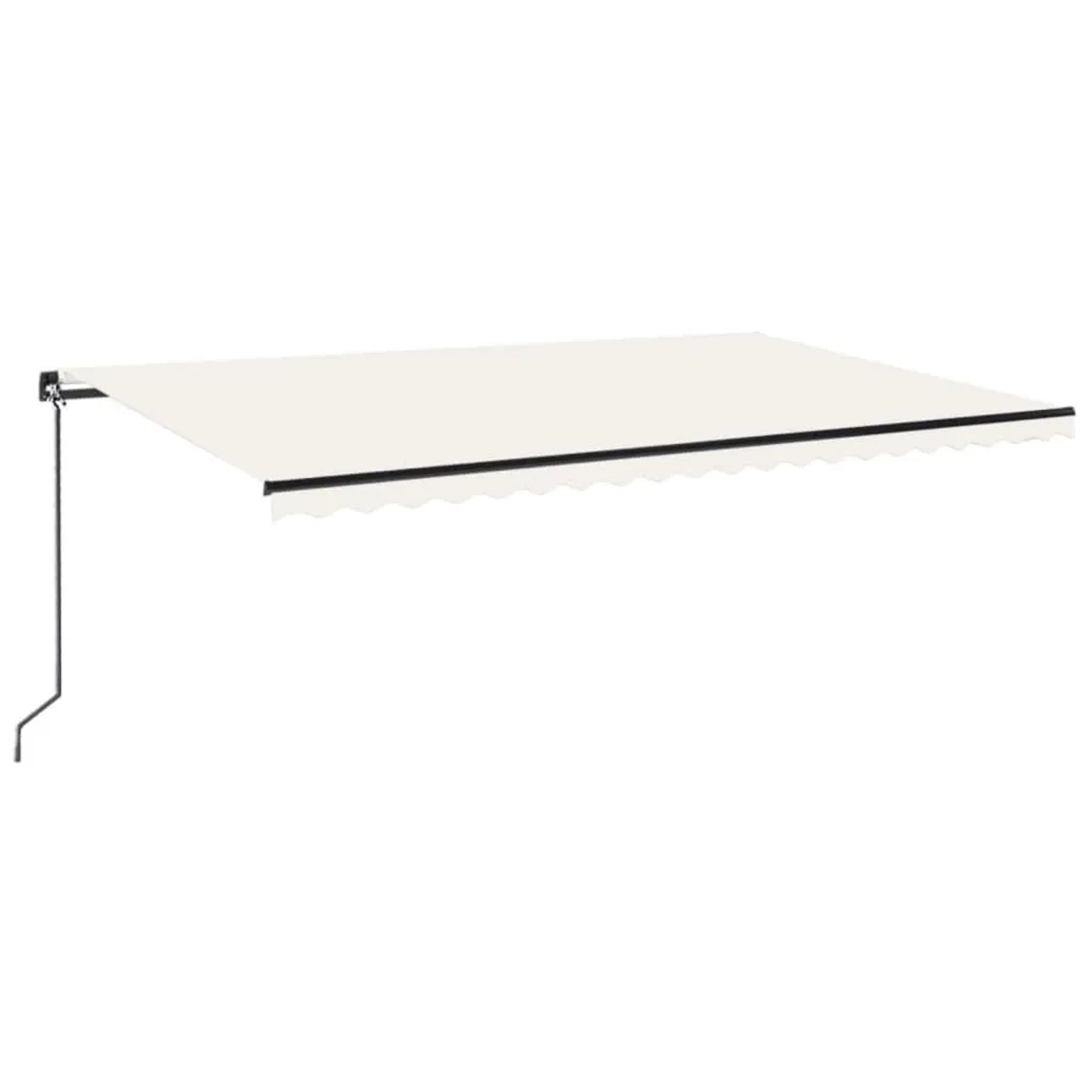 vidaXL Markise Manuell Einziehbar 500x300 cm Creme 3069137