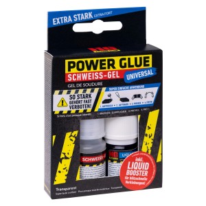 HG Power Glue Schweiß-Gel Universal, 10g, transparent. Universalkleber für viele Materialien.