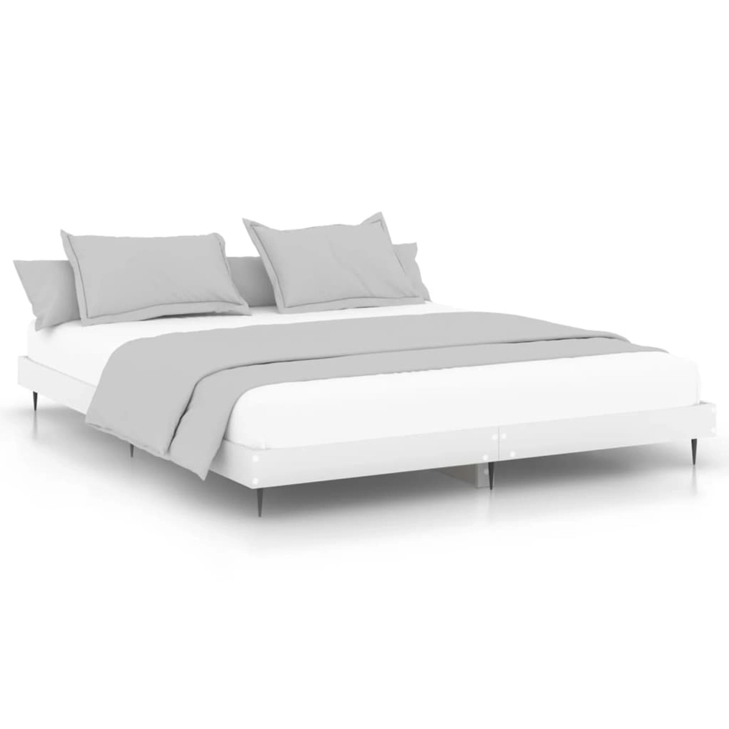 vidaXL Bettgestell Weiß 200x200 cm Holzwerkstoff 832213 günstig online kaufen