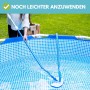 Amapool Bodensauger im Einsatz zur Poolreinigung im Garten.