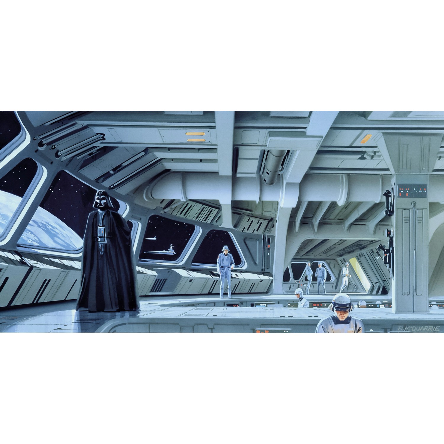 Komar Fototapete Vlies Star Wars Classic RMQ Stardestroyer Deck  500 x 250 cm