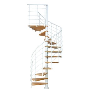 Dolle Spindeltreppe Oslo Ø 120 cm, 11 Stufen Buche GH bis 276 cm FSC®