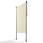 Beige Juskys Senkrechtmarkise Barbados 120x310 cm als Sonnen- und Sichtschutz für Balkon oder Terrasse.
