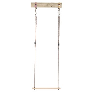 SwingKing Trapez aus Holz, 46 cm breit, für Gartenspielgeräte.
