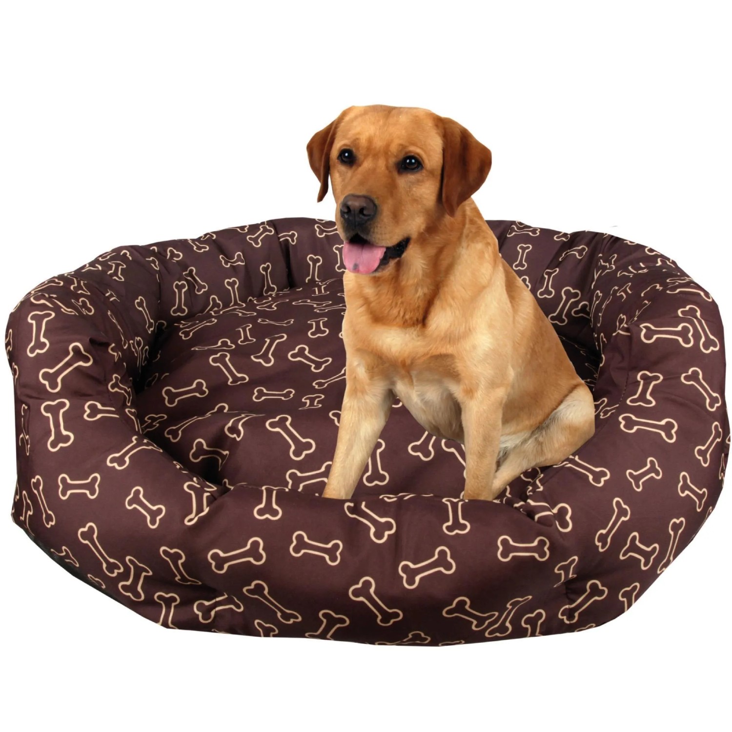 LvRao Haustierbett Rechteckig – Hundekissen, Katzenbett, Zebra Muster, 68x55x16 Cm, Waschbar