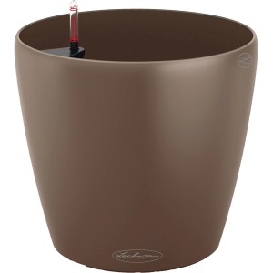 Lechuza Classico Color 35 Pflanzgefäß in Muskat, Ø 35 cm, aus Kunststoff.