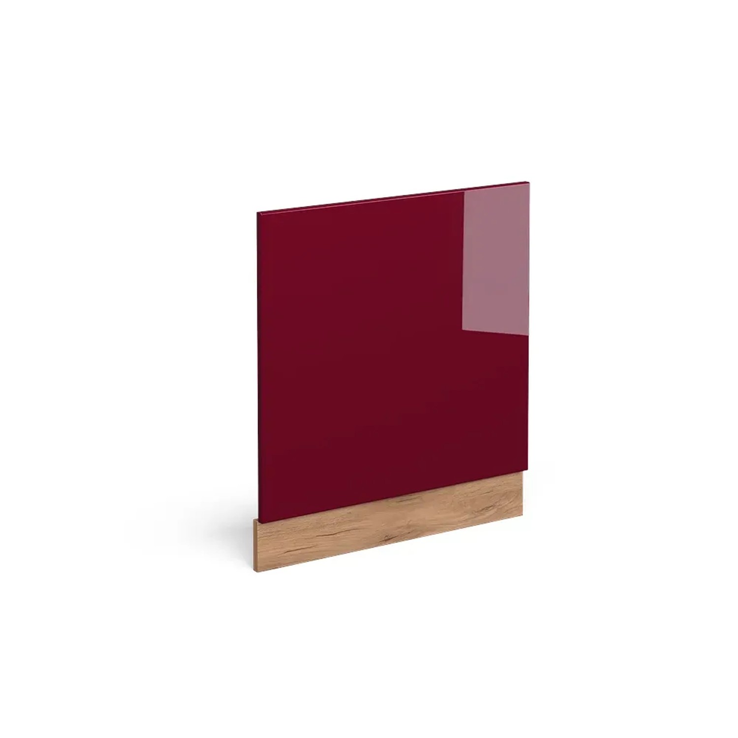 Vicco Frontblende R-Line Rot/Goldkraft Eiche 60 cm ohne Arbeitsplatte