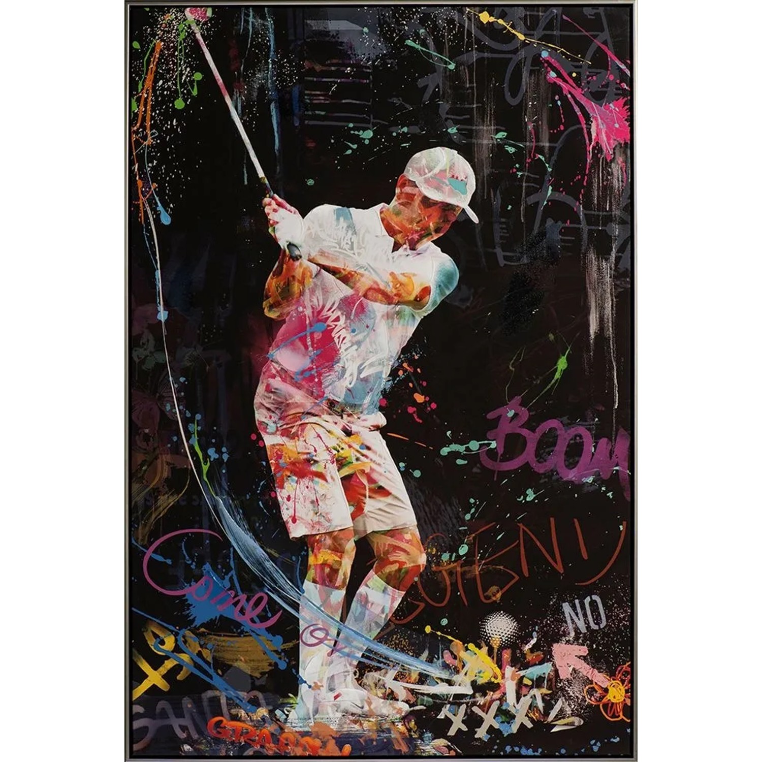 Art Universe Leinwandbild Street Golf BOOM 82 x 122 cm