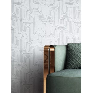 Newroom Vliestapete Livino Hellgrau Grafik Modern Strukturiert FSC®