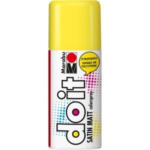 Marabu Colorspray Do It Satin Matt 150ml Sonnengelb, Sprühfarbe für Bastel- und Heimwerkprojekte.