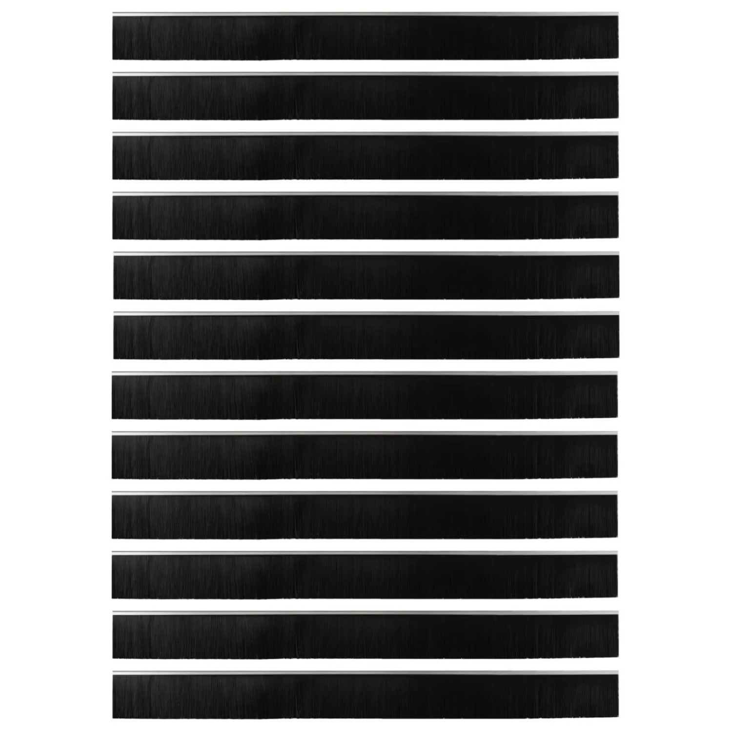 vidaXL Selbstklebende Türbürstendichtungen 12 Stk Silber 100 cm 42019484