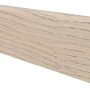 Sockelleiste Eiche Tabakgrau, geölt, 58 mm hoch, für Laminat und Parkett.