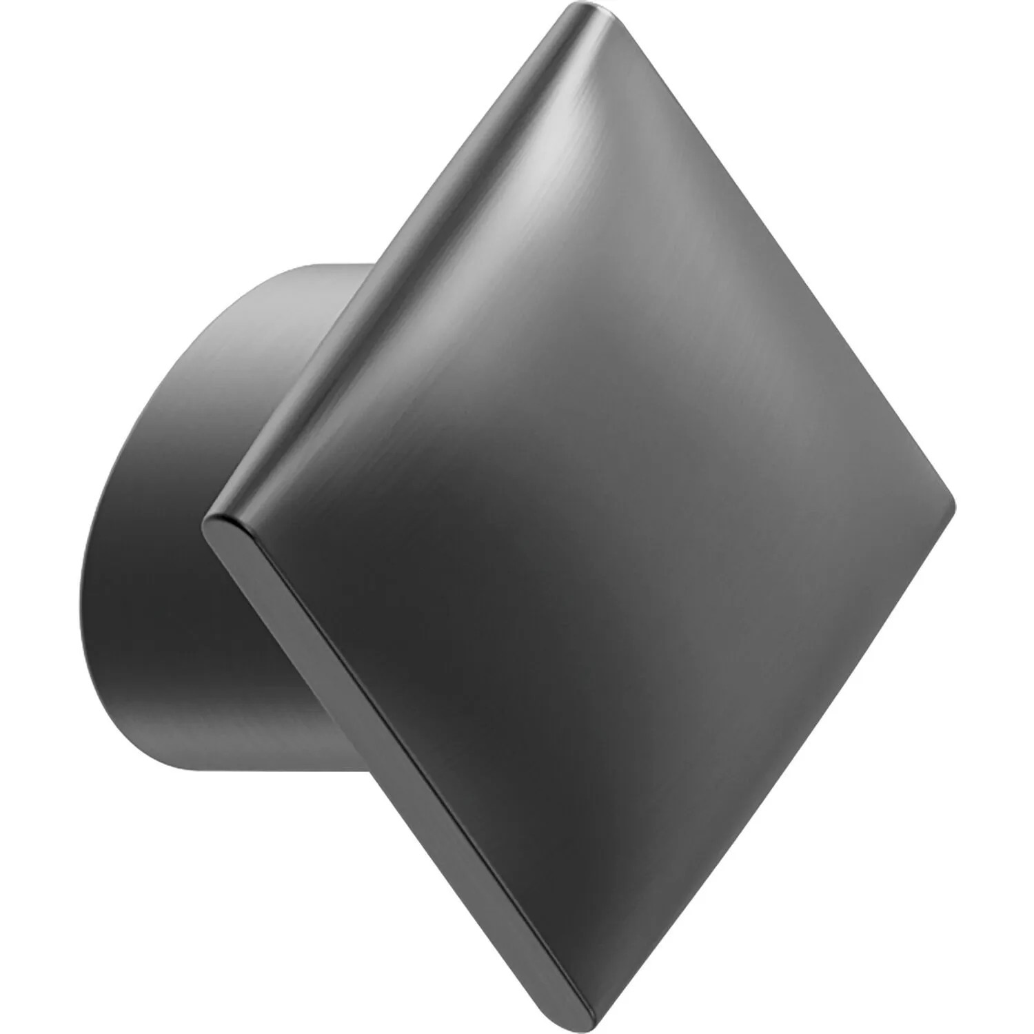 Furnipart Möbelknopf Flow La 16 mm 30x30 mm Zinkdruckguss Gun-Metal