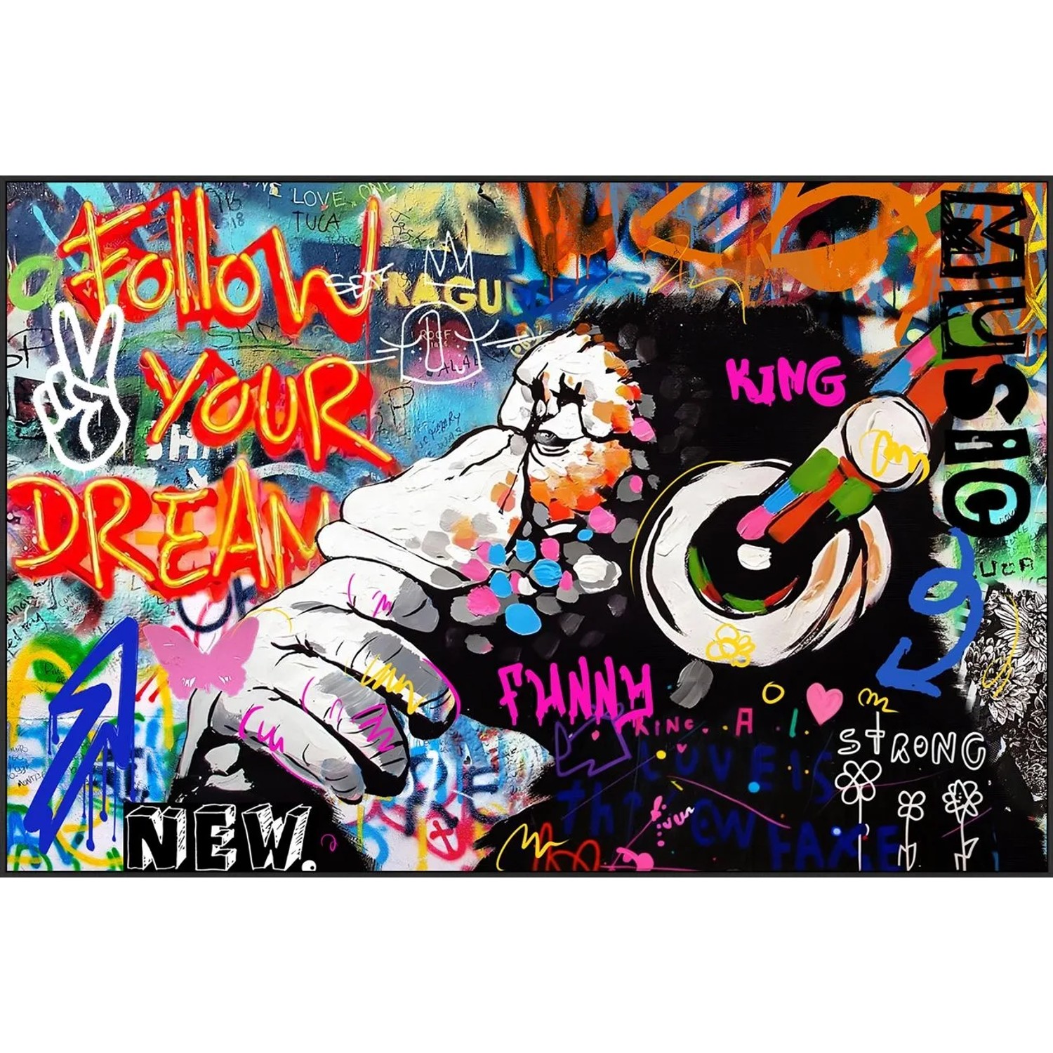Art Universe Leinwandbild Musik Dream 80 x 120 cm