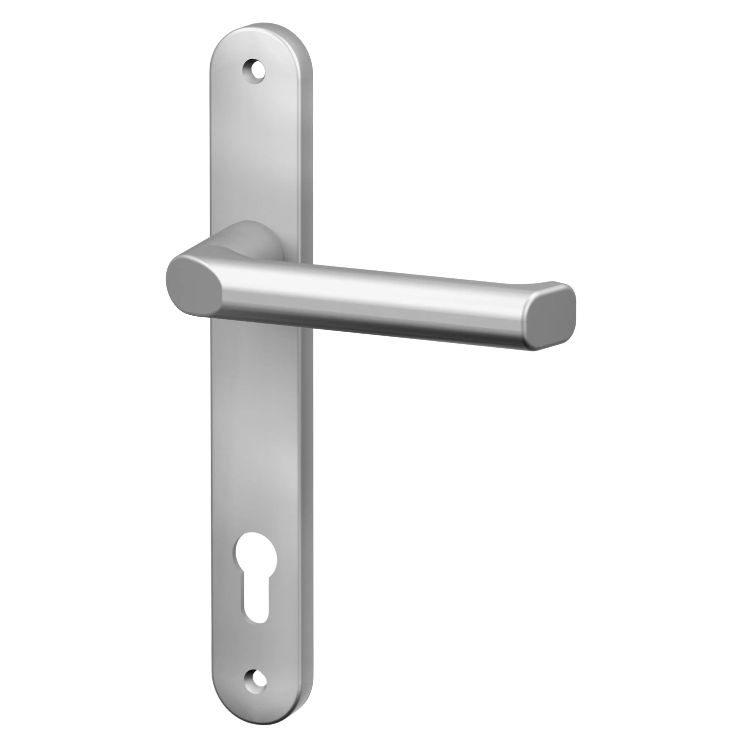 Basi - 1/2-Schmalrahmen-Garnitur - SR 4100 PZ - Rund - Alu Silber - Lochung PZ - 92-8 mm - 7831-0101