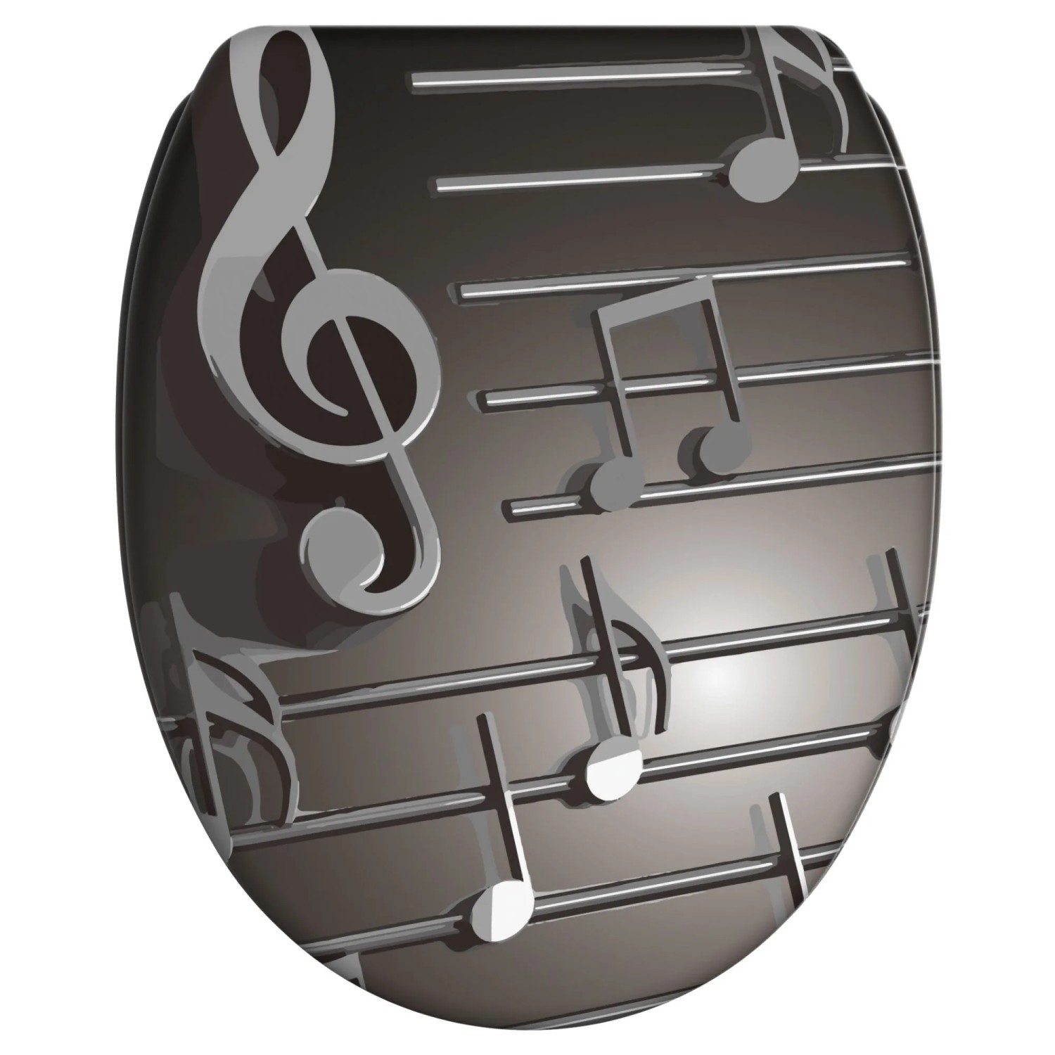 SANILO WC Sitz mit Absenkautomatik Top Fix Musical Notes