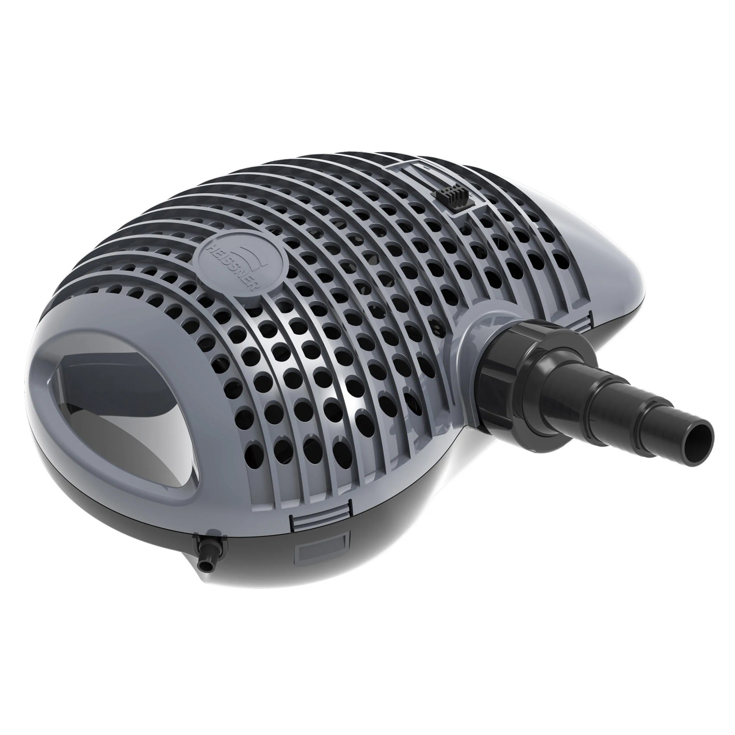 Heissner Aqua Craft Eco 7.000 Teichpumpe für Bachläufe und Filteranlagen, grau.