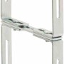 Alba Blumenkastenhalter H-Form aus verzinktem Metall für Mauermontage.
