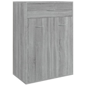 vidaXL Schuhschrank Grau Sonoma 60x35x84 cm Holzwerkstoff 815418
