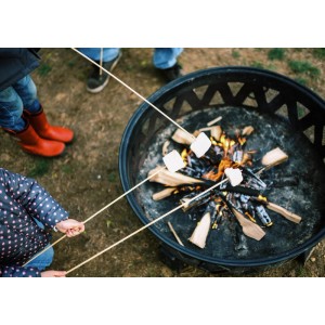 BigDean 100 Lagerfeuerspieße 90 cm aus Bambus Holzspieße XXL Stöcke Grillspieße Schaschlik Spieße Bambusspieße Stockbrot Spieße Ideal für Marshmallows