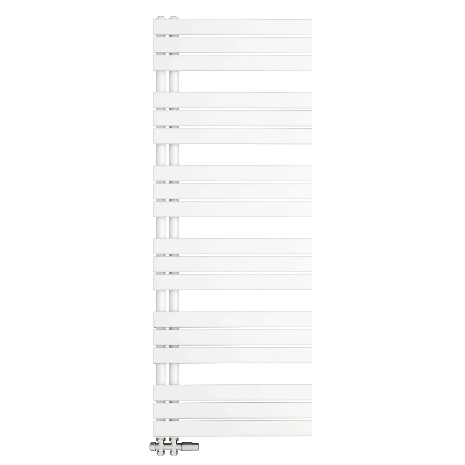 AICA Badheizkörper Handtuchwärmer 159.9x60cm 1016W Weiß Handtuchtrockner mit Seitenanschluss
