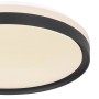 LED-Deckenleuchte Sonny, schwarz/weiß, Ø 39cm, dimmbar. Moderne Deckenlampe für Innenräume.