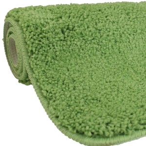 Grünes NYVI Badematten Set Lasalle, 2-teilig, gerollt. Flauschiger Badteppich aus Mikrofaser.