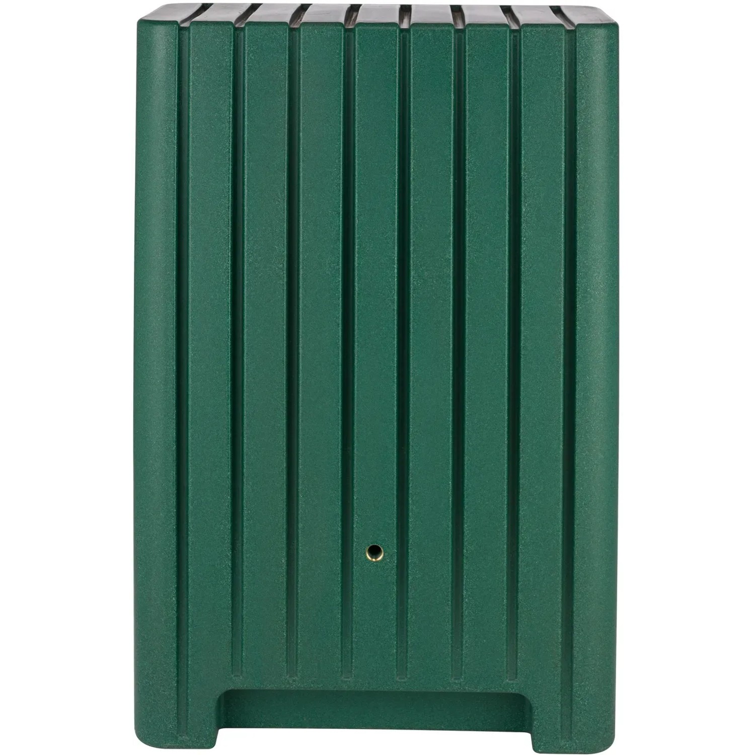 ARVES Regentonne Barletta 280 l in Granit Verde: Rechteckige, grüne Tonne mit vertikalen Rillen.
