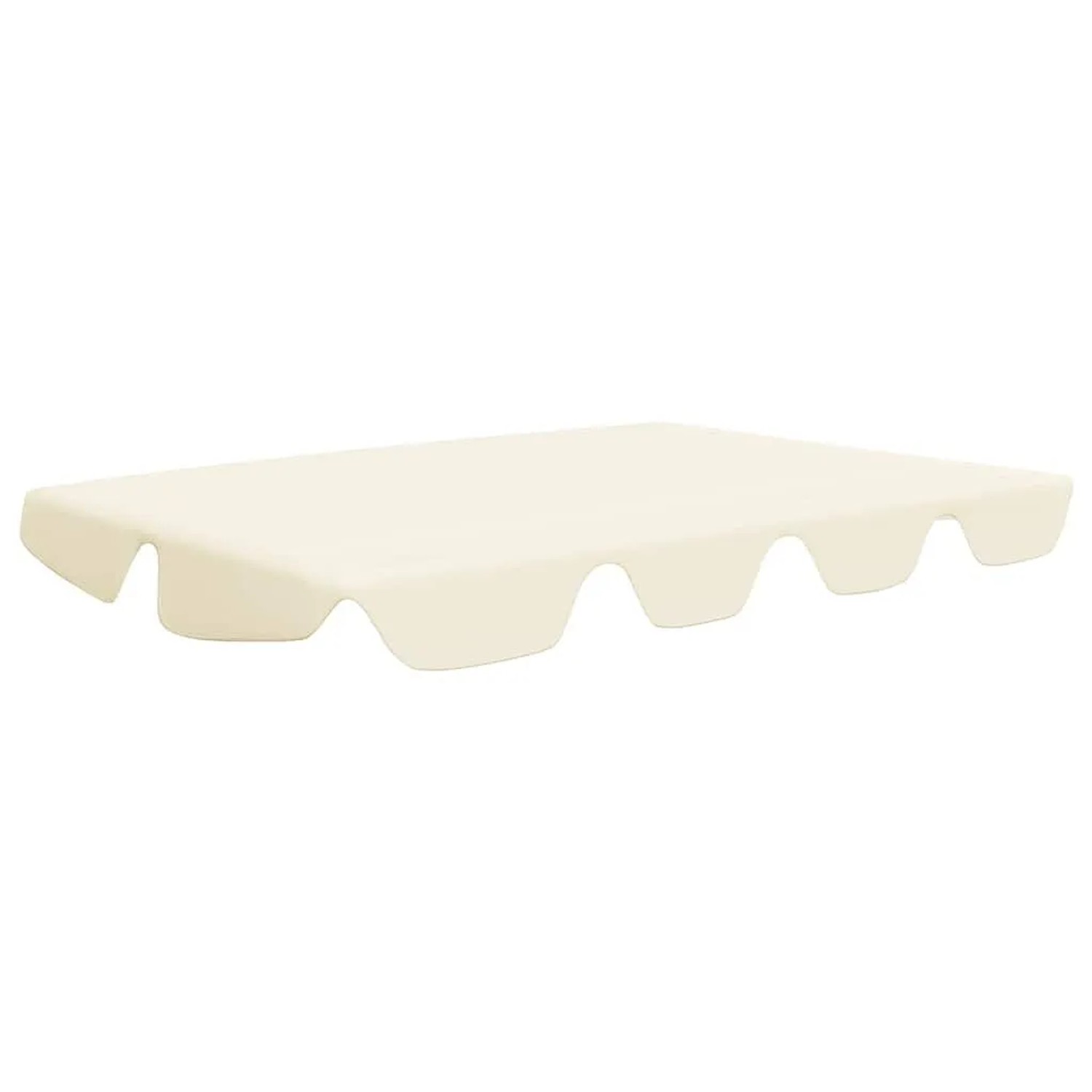 vidaXL Ersatzdach für Hollywoodschaukel Creme 150/130x105/70 cm 312098